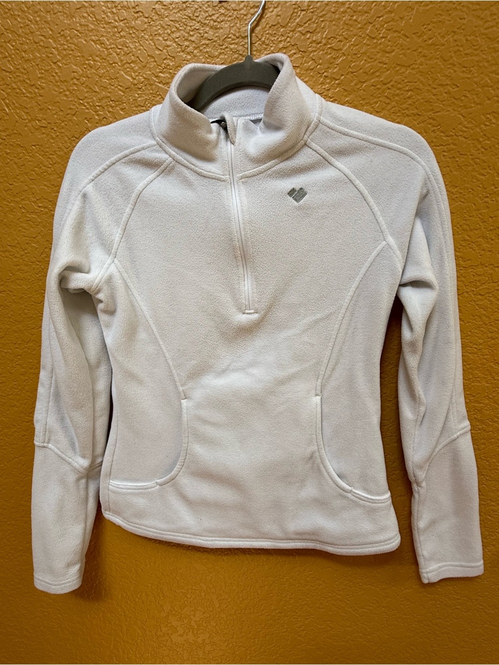 Obermeyer White Quarter-Zip Fleece Pullover - Small